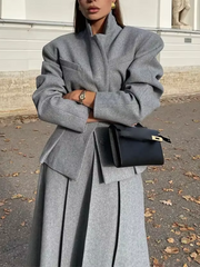 Crisp Twilight High-Waist Skirt