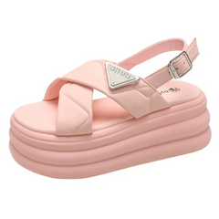 GleeGlide Platform Sandals