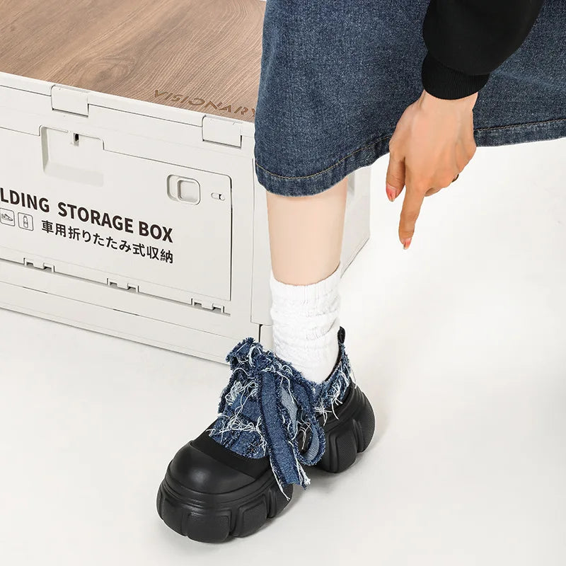 Vincy Denim Booties