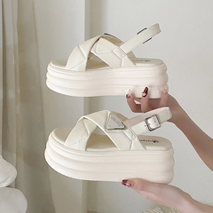 GleeGlide Platform Sandals