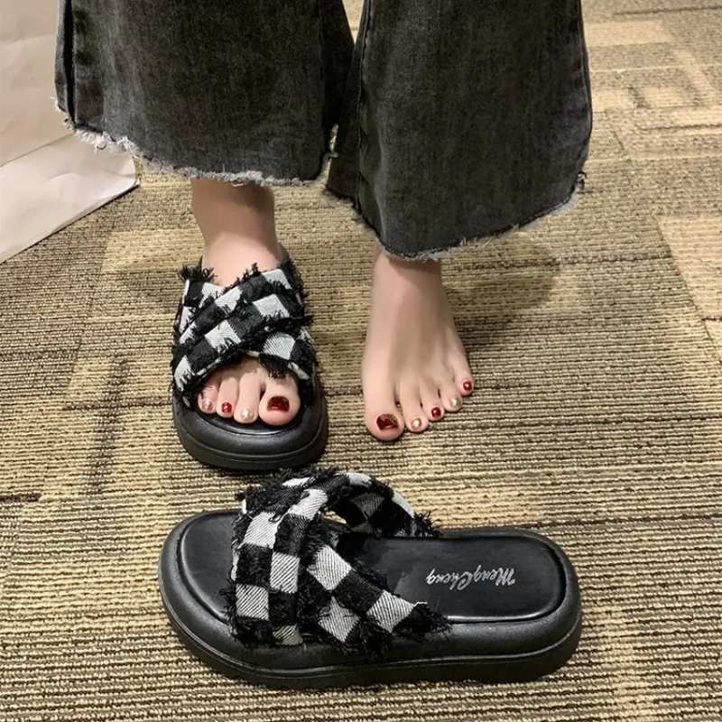 Sonya Denim Slippers