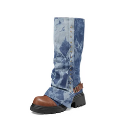 Brithany Chunky Denim Boots