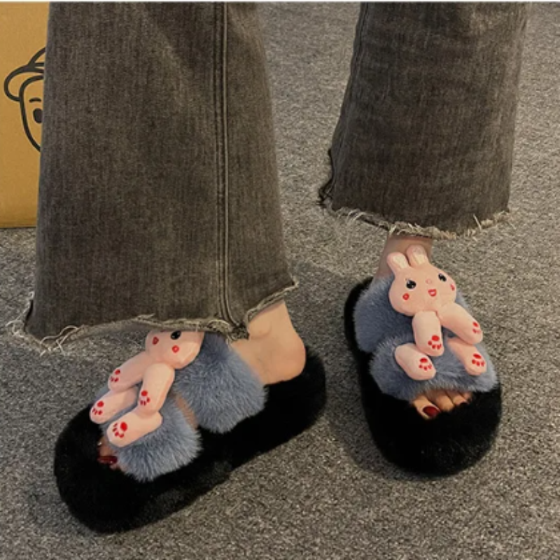 Funny Wild Plush Slippers