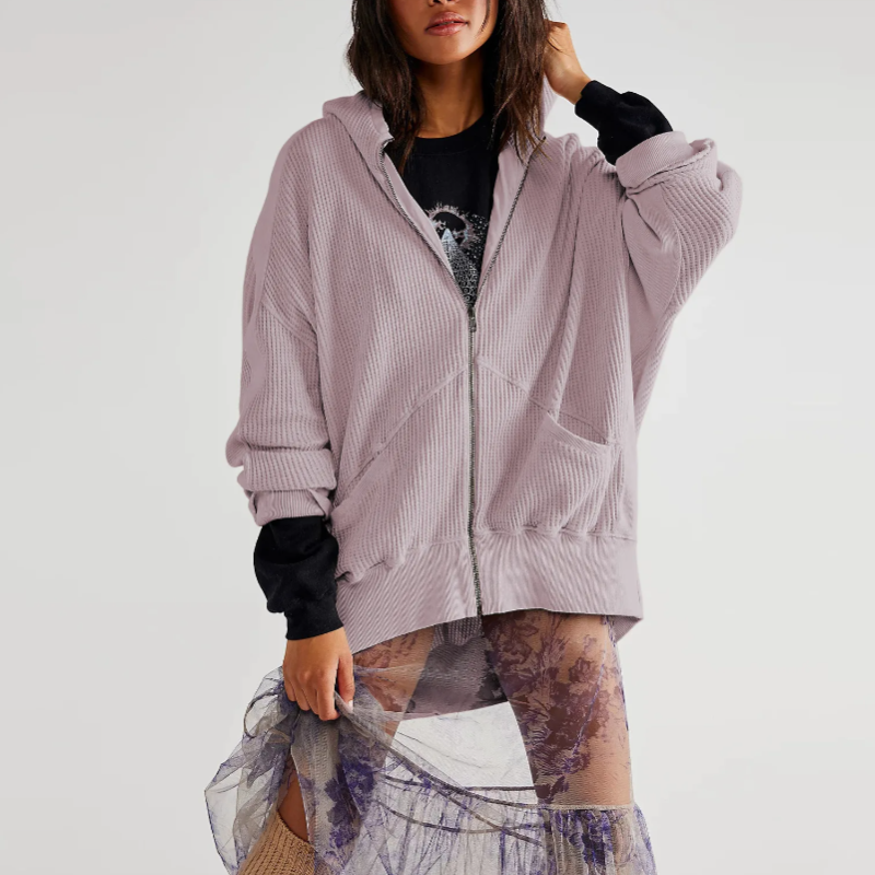 Waffle Wonderfall Zip-Up Hoodie