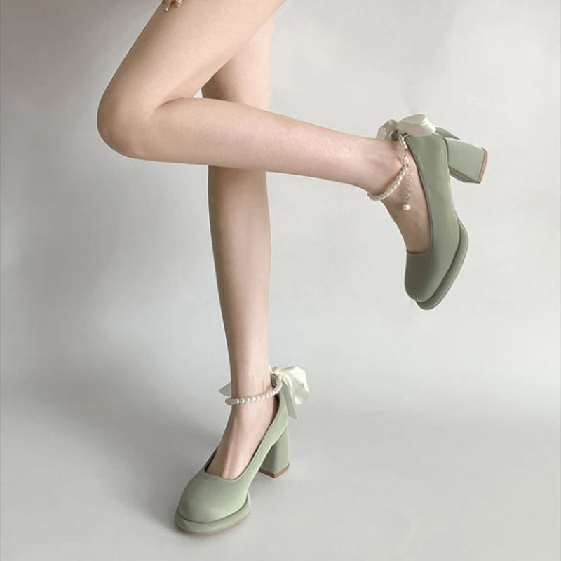 Olivia Ankle Strap Party Pumps