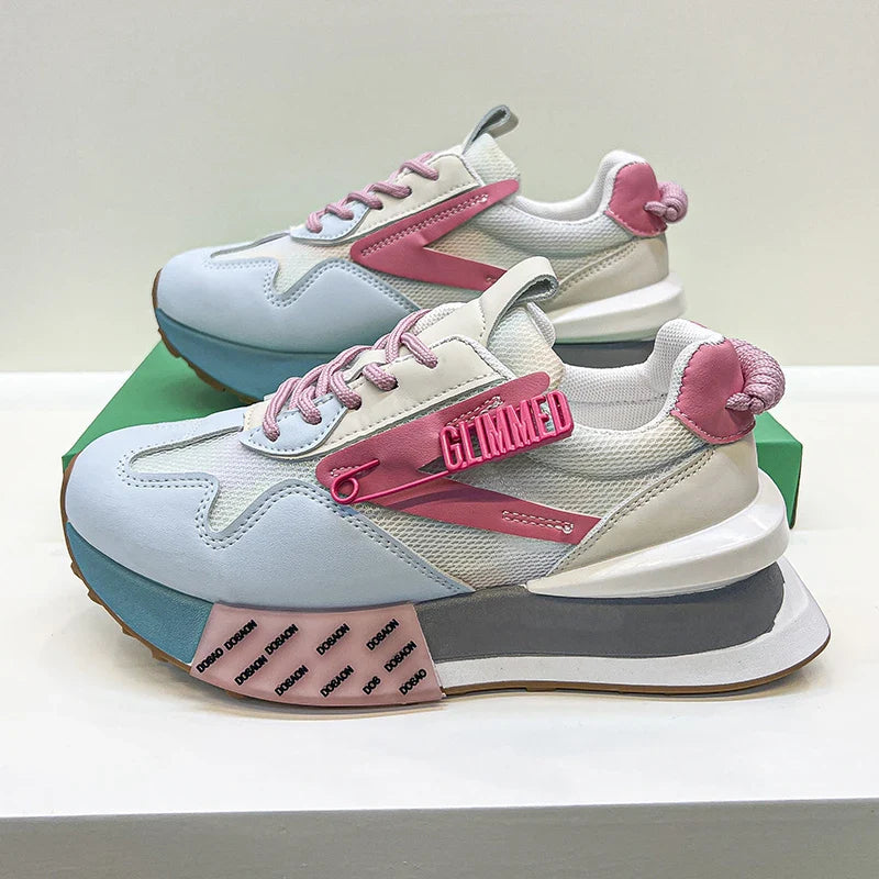 Glimmed Path Platform Sneakers