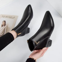 Waterproof Plus Size Comfortable Soft Bottom Platform Ankle Boot