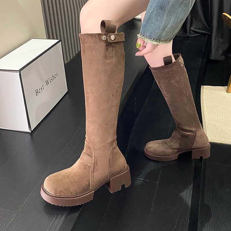 Casual Retro Comfortable Versatile Knee High Boots