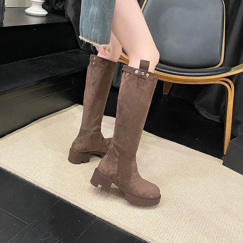 Casual Retro Comfortable Versatile Knee High Boots