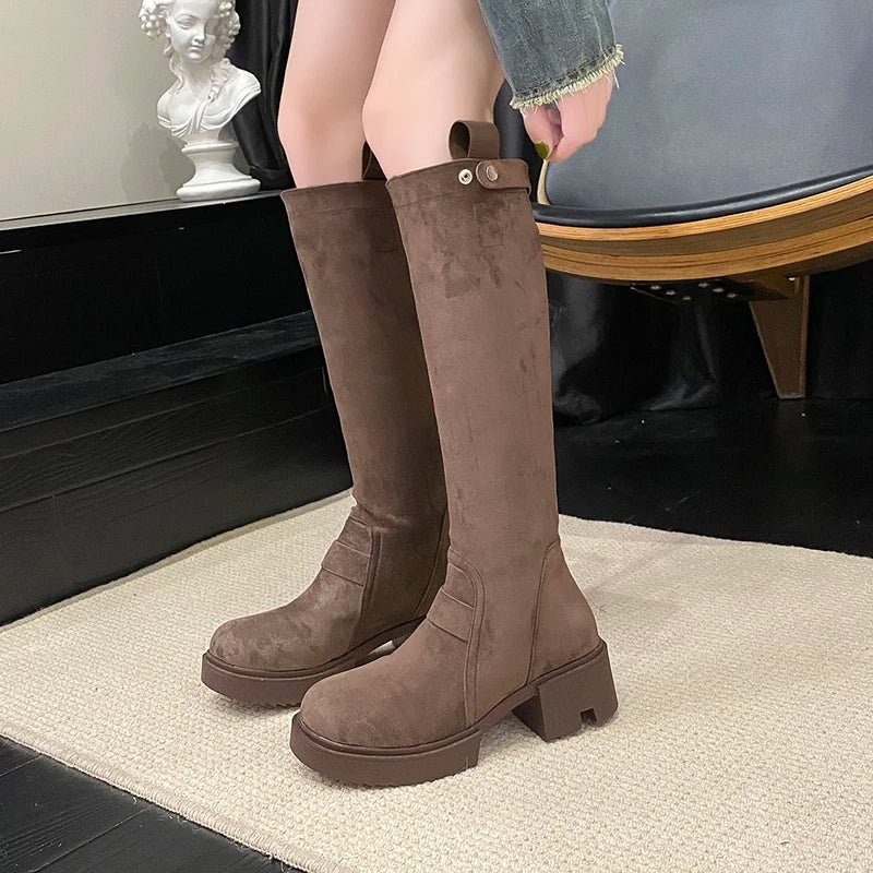 Casual Retro Comfortable Versatile Knee High Boots