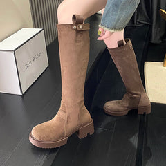 Casual Retro Comfortable Versatile Knee High Boots