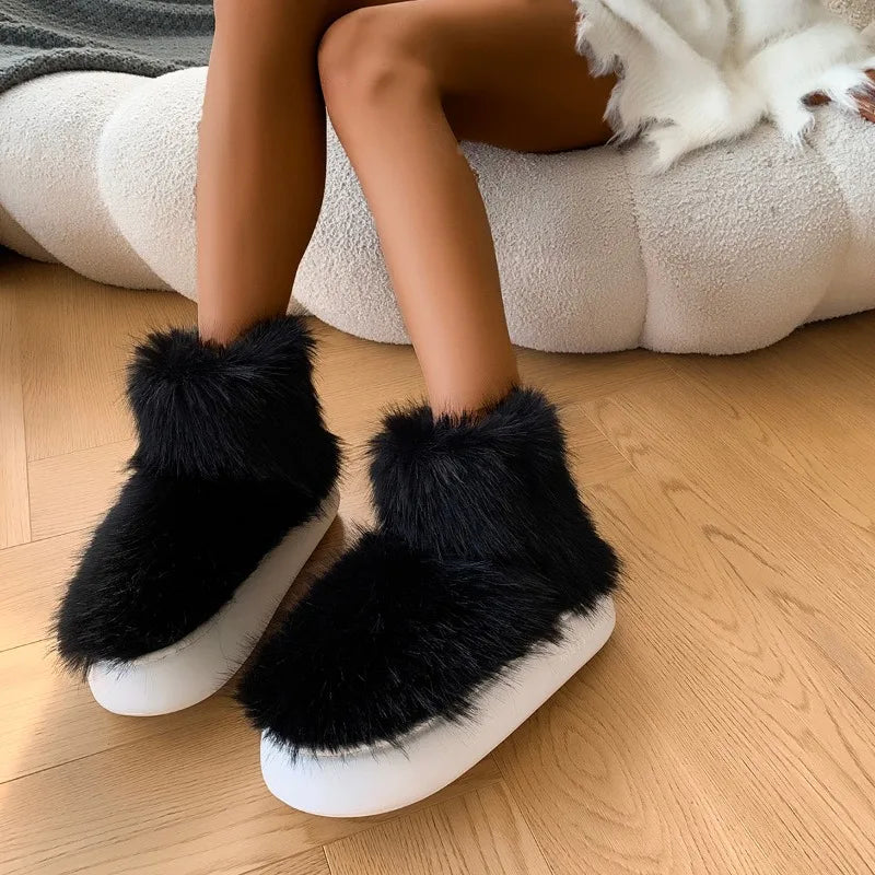 Casual Plush Comfortable Warm Cozy Stylish Snow Boot
