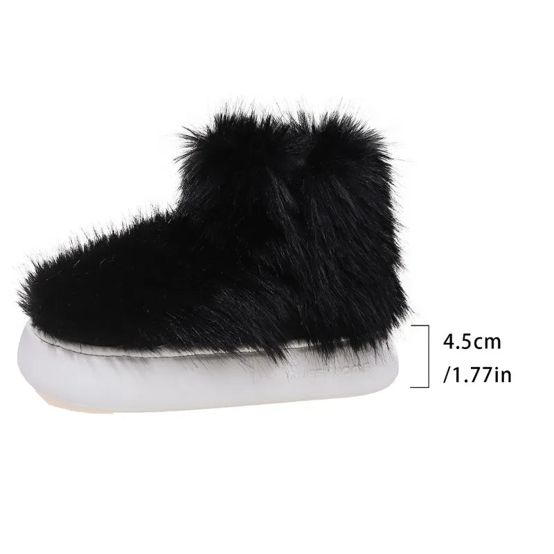 Casual Plush Shoes New Plush and Warm Women's Snow Boots