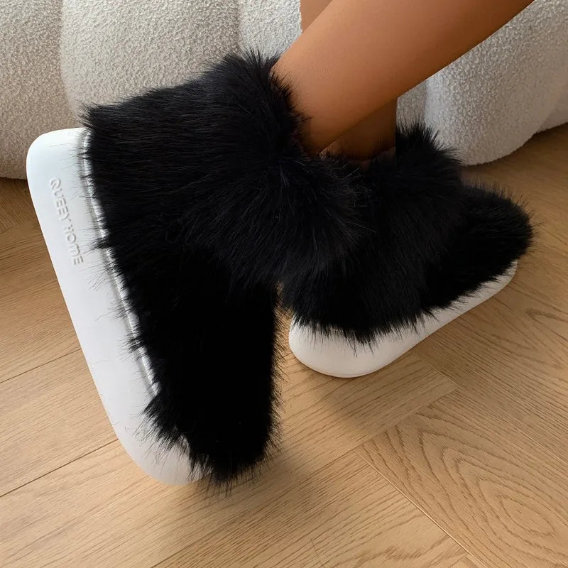 Casual Plush Shoes New Plush and Warm Women's Snow Boots
