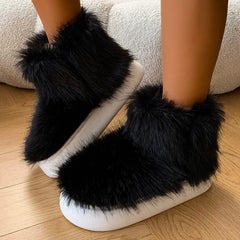 Casual Plush Comfortable Warm Cozy Stylish Snow Boot