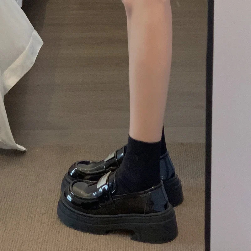 Fur Platform Comfortable Creepers Retro Casual Modis Loafers
