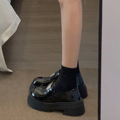 Fur Platform Comfortable Creepers Retro Casual Modis Loafers