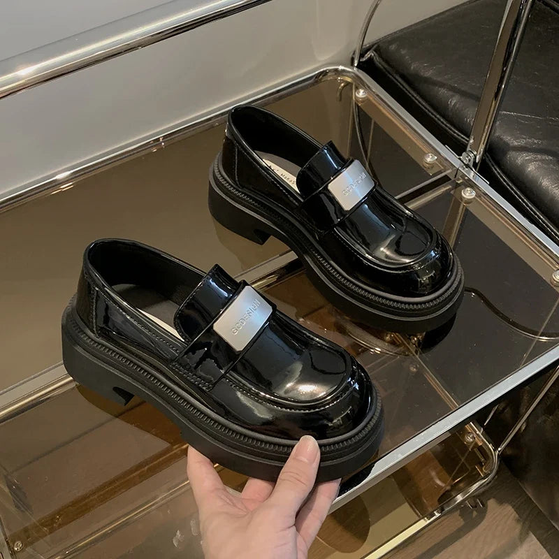 Fur Platform Comfortable Creepers Retro Casual Modis Loafers