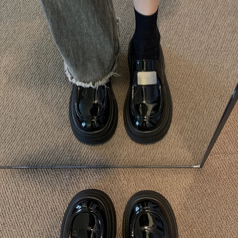 Fur Platform Comfortable Creepers Retro Casual Modis Loafers