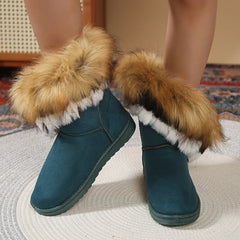 Fleece Thickened Warm Flat Non-slip Snow Boot
