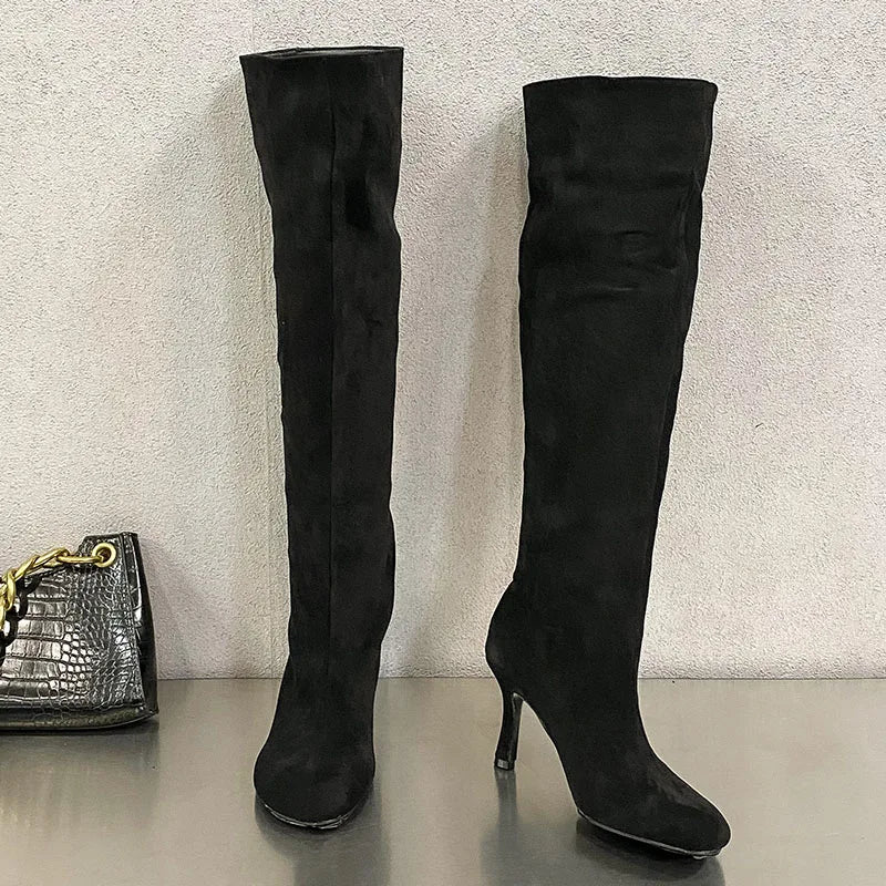 Elegant Trendy Pointed Toe Knee High Boots