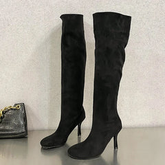 Elegant Trendy Pointed Toe Knee High Boots