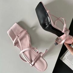Open Toe Chic Stylish Elegant Casual Low Heel Pumps