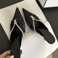 Trendy Pointed Toe Comfortable Casual Low Heel Pumps