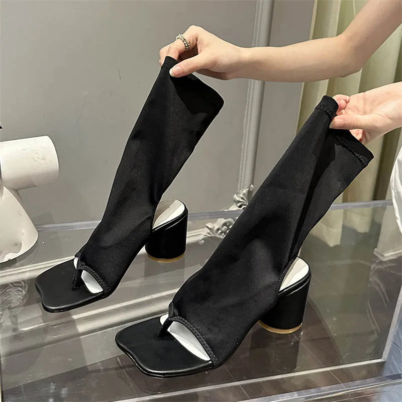 Butterfly-knot Stylish Casual Transparent Low Heel Pumps