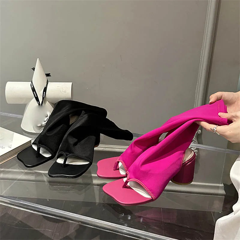 Butterfly-knot Stylish Casual Transparent Low Heel Pumps