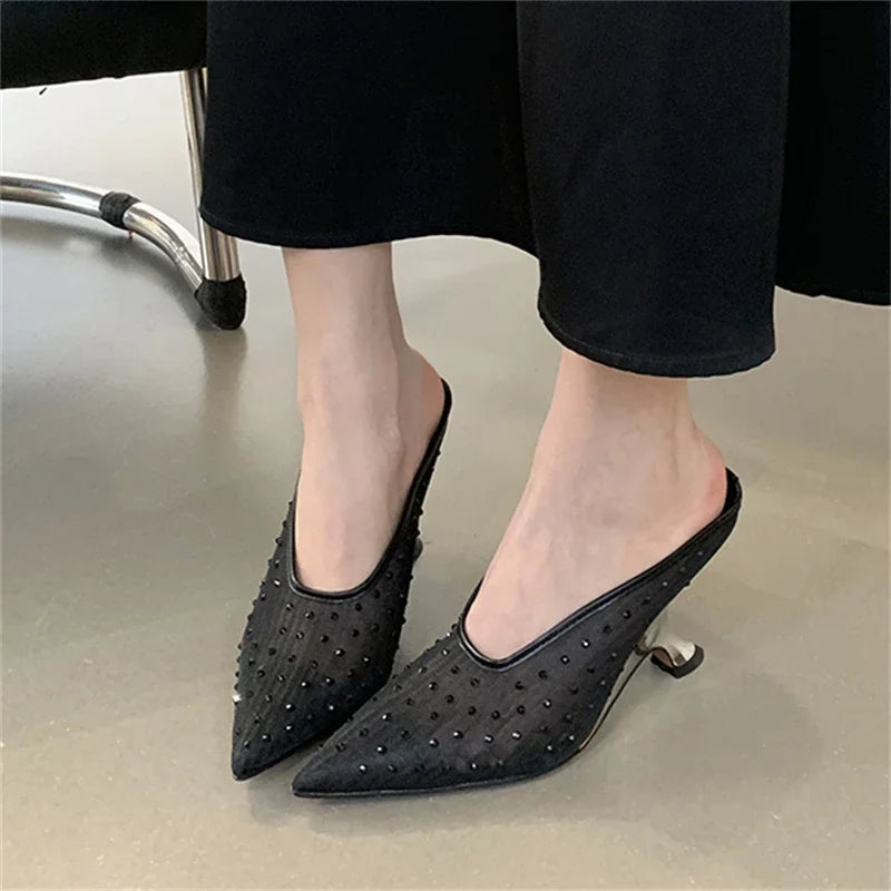 Unique Stylish Comfortable Elegant Low Heel Pumps