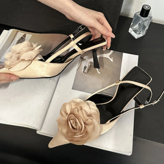 Pointed Toe Thin Mule Shoes