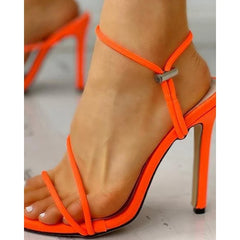 Elegant Cisscross Suede High Heeled Party Thin Heel High Heel