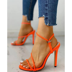 Elegant Cisscross Suede High Heeled Party Thin Heel High Heel