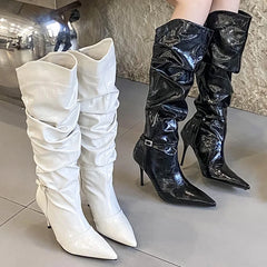 Stylish Trendy Elegant Comfortable Pointed Toe Knee High Boots