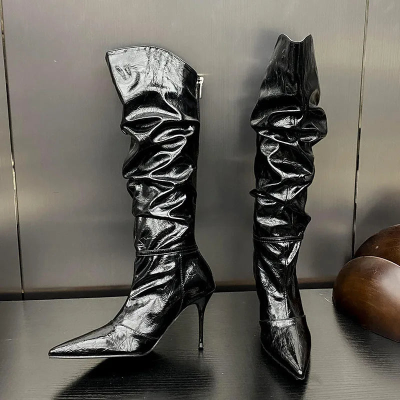 Stylish Trendy Elegant Comfortable Pointed Toe Knee High Boots