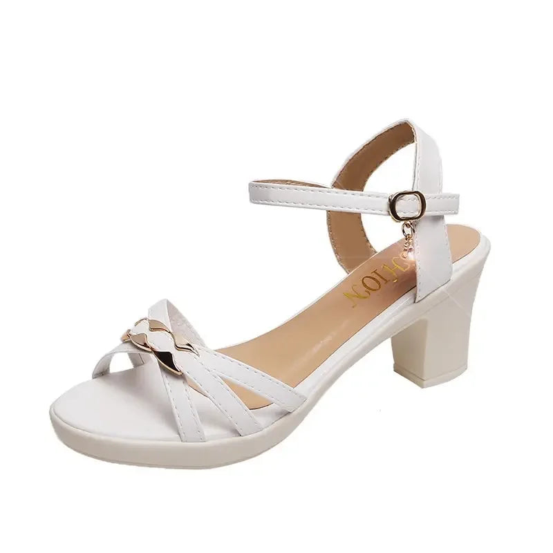 Simple Comfortable Stylish Elegant New One Line High Low Heel Pumps