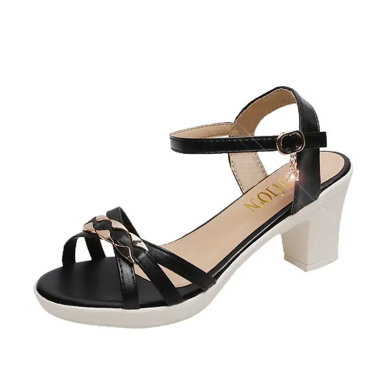 Simple Comfortable Stylish Elegant New One Line High Low Heel Pumps