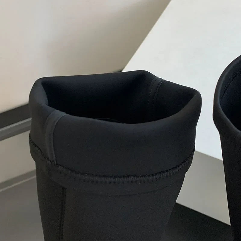 Elastic Ankle Sock Slip On Height Increasing Stretch Ankle Boot