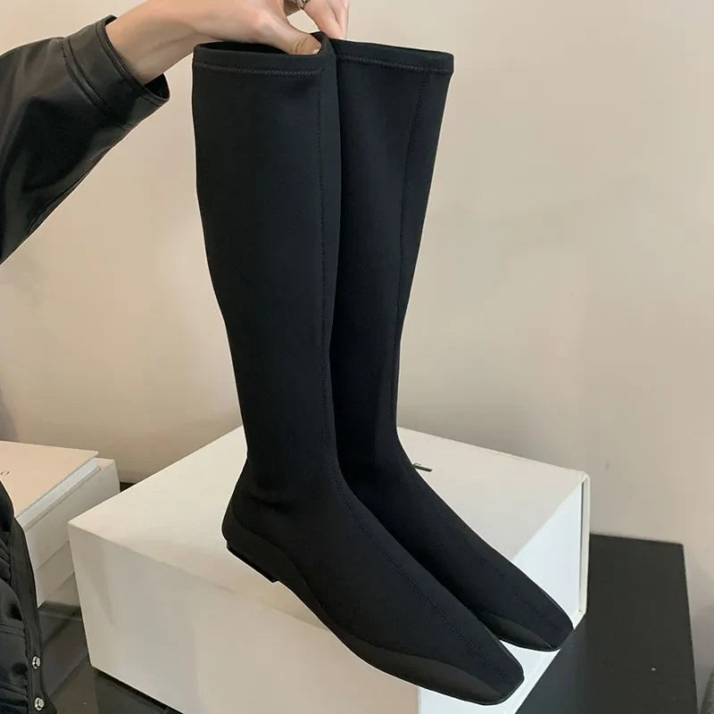 Elastic Ankle Sock Slip On Height Increasing Stretch Ankle Boot
