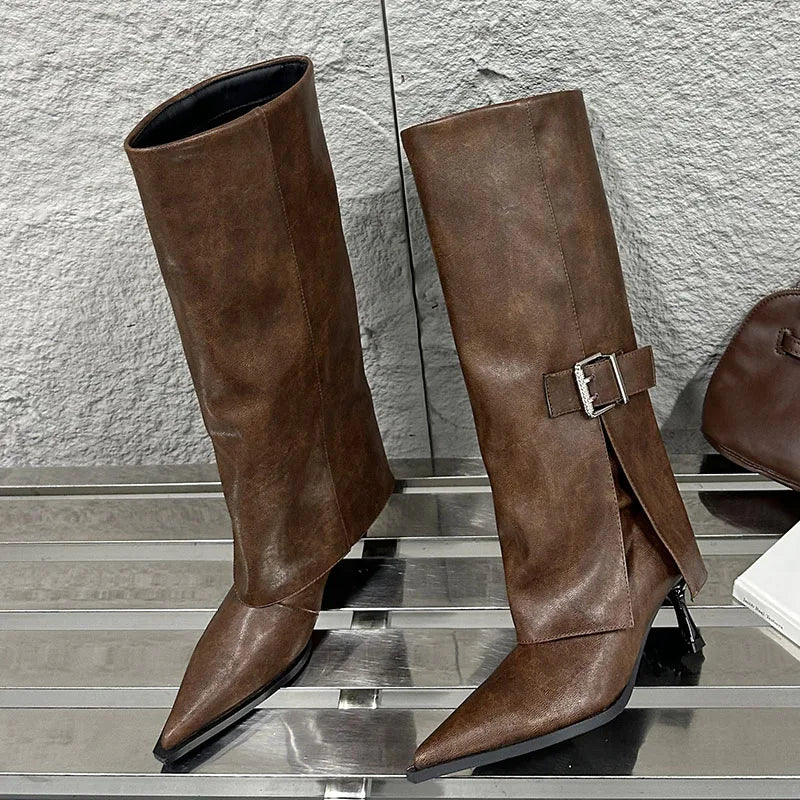 Stylish Elegant Chic Comfortable Pointed Toe Knee High Boots