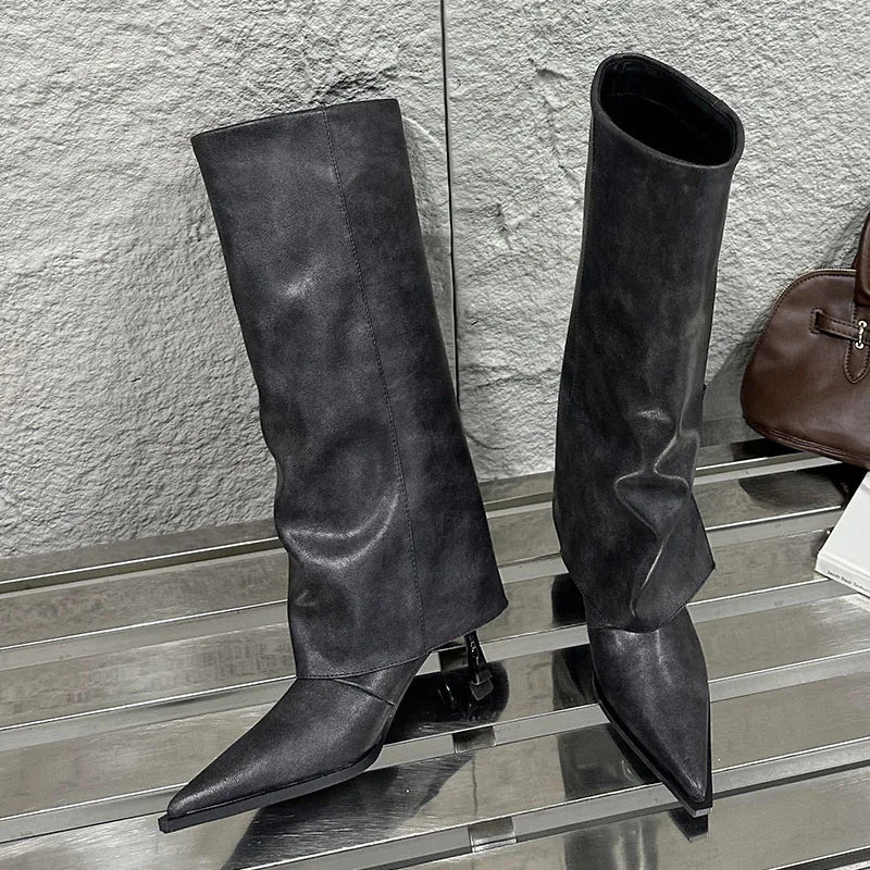Stylish Elegant Chic Comfortable Pointed Toe Knee High Boots