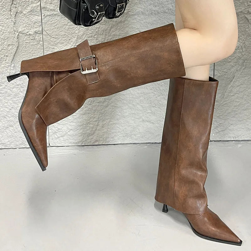 Stylish Elegant Chic Comfortable Pointed Toe Knee High Boots