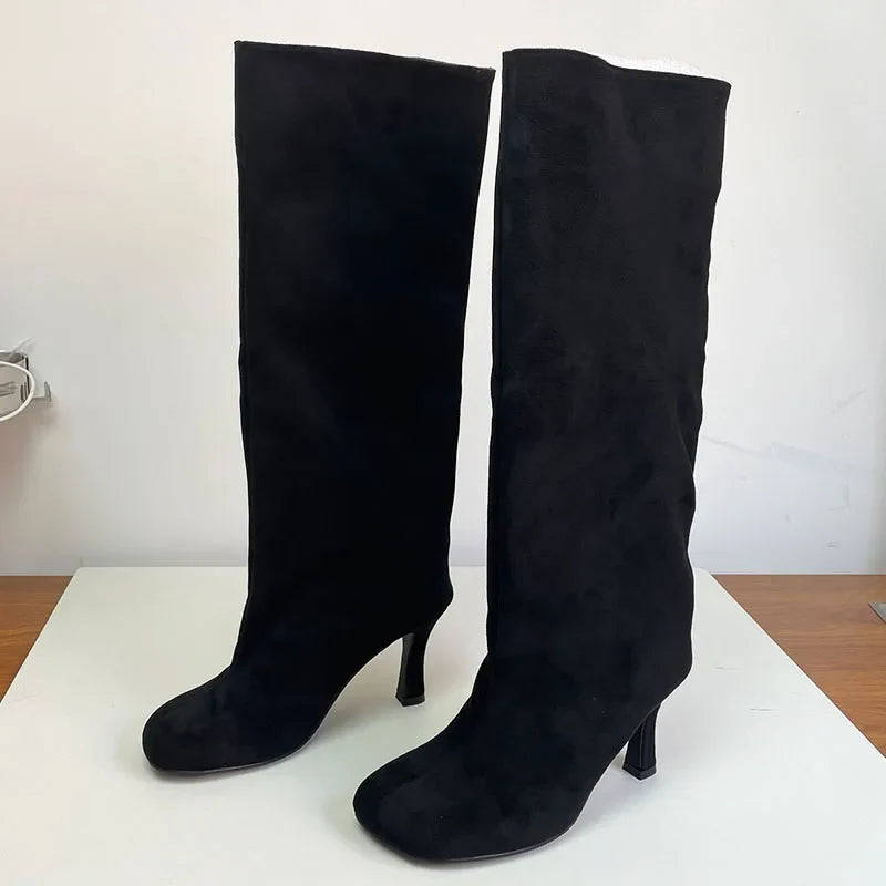Modern Comfortable Pointed Toe Knee High Boots