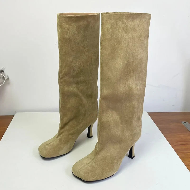 Modern Comfortable Pointed Toe Knee High Boots