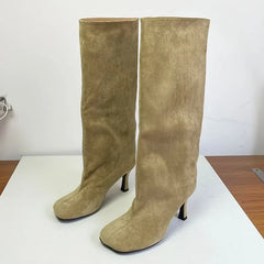 Modern Comfortable Pointed Toe Knee High Boots