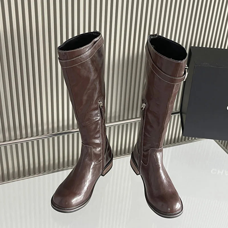 Unique Pointed Toe Comfortable Knee High Boots