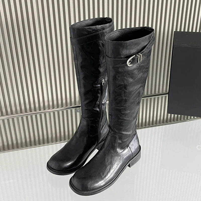 Unique Pointed Toe Comfortable Knee High Boots