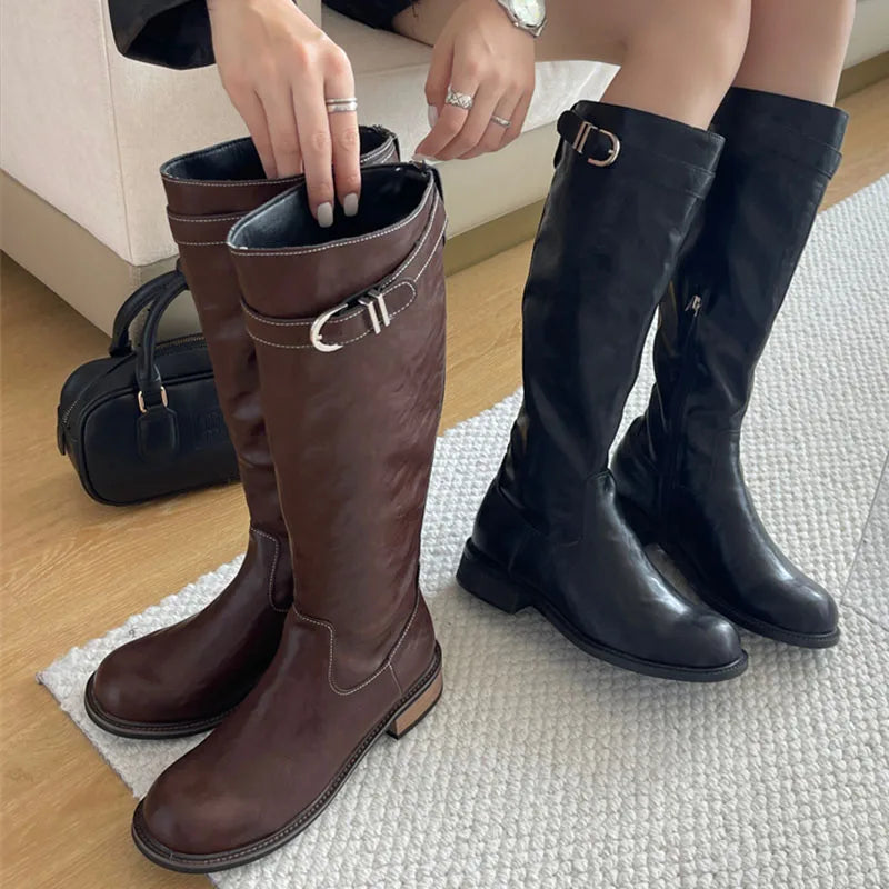 Unique Pointed Toe Comfortable Knee High Boots