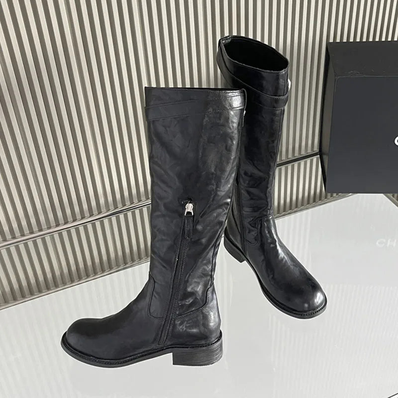 Unique Pointed Toe Comfortable Knee High Boots